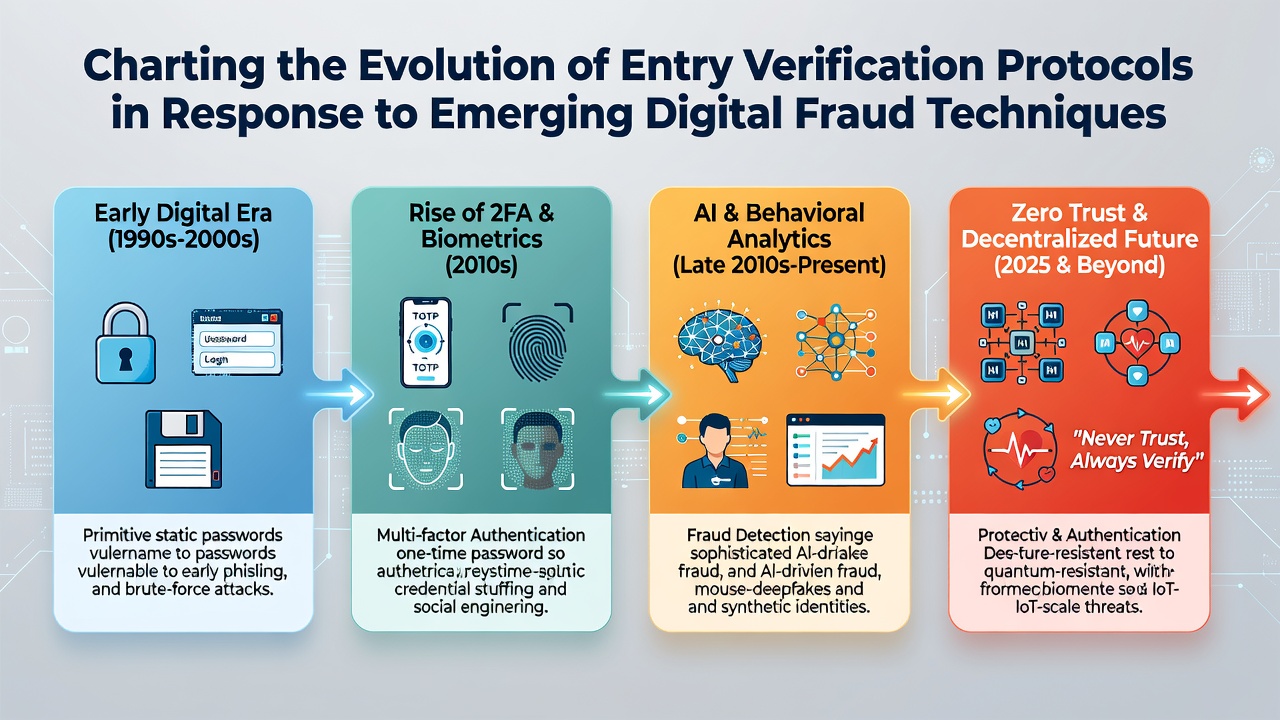 Modern dashboard interface displaying real-time fraud detection metrics and verification protocol updates