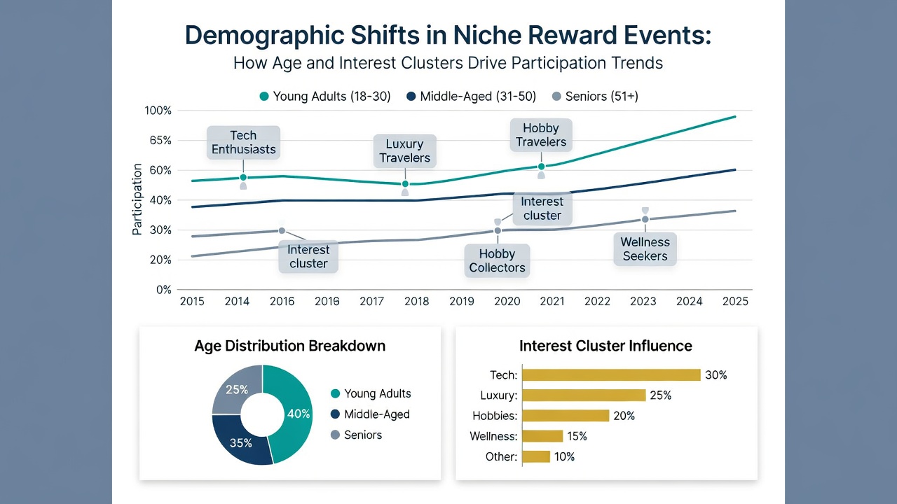 Chart illustrating interest cluster trends and entry volume correlations in specialized digital competitions