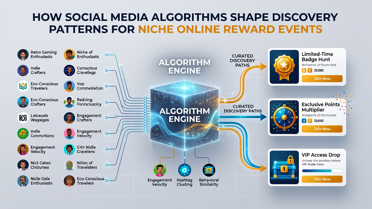 Chart illustrating engagement spikes in niche reward event discovery through algorithmic recommendations