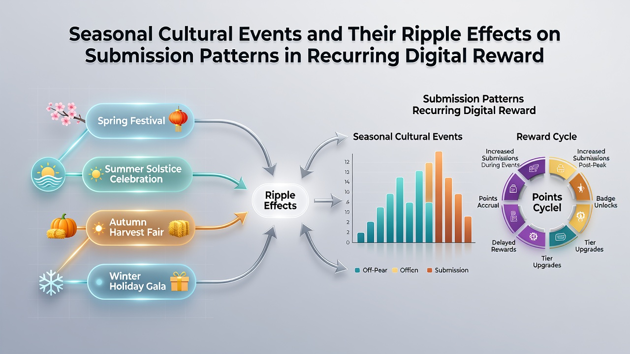 Analytics dashboard displaying submission volume spikes aligned with cultural calendar events